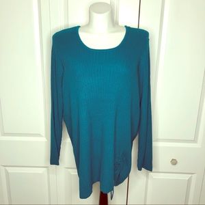 New Avenue Dressbarn Teal Sweater 26/28 4XL